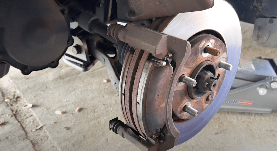 old brake pads