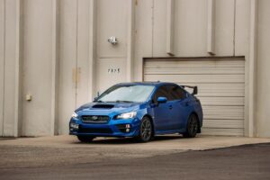 blue Subaru